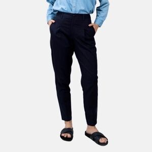 1 People organic cotton Salo Tapered Trousers - Blackbird